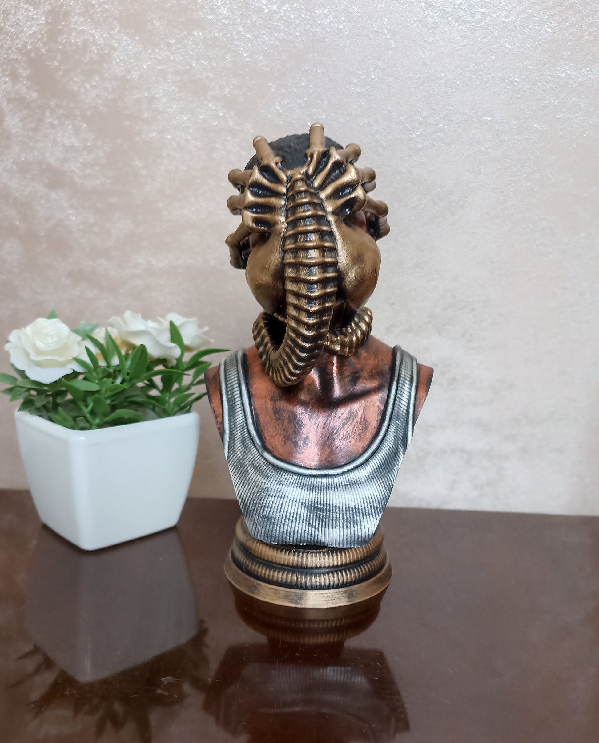 Alien Romulus Facehugger Bust, 3D Printed Statue
