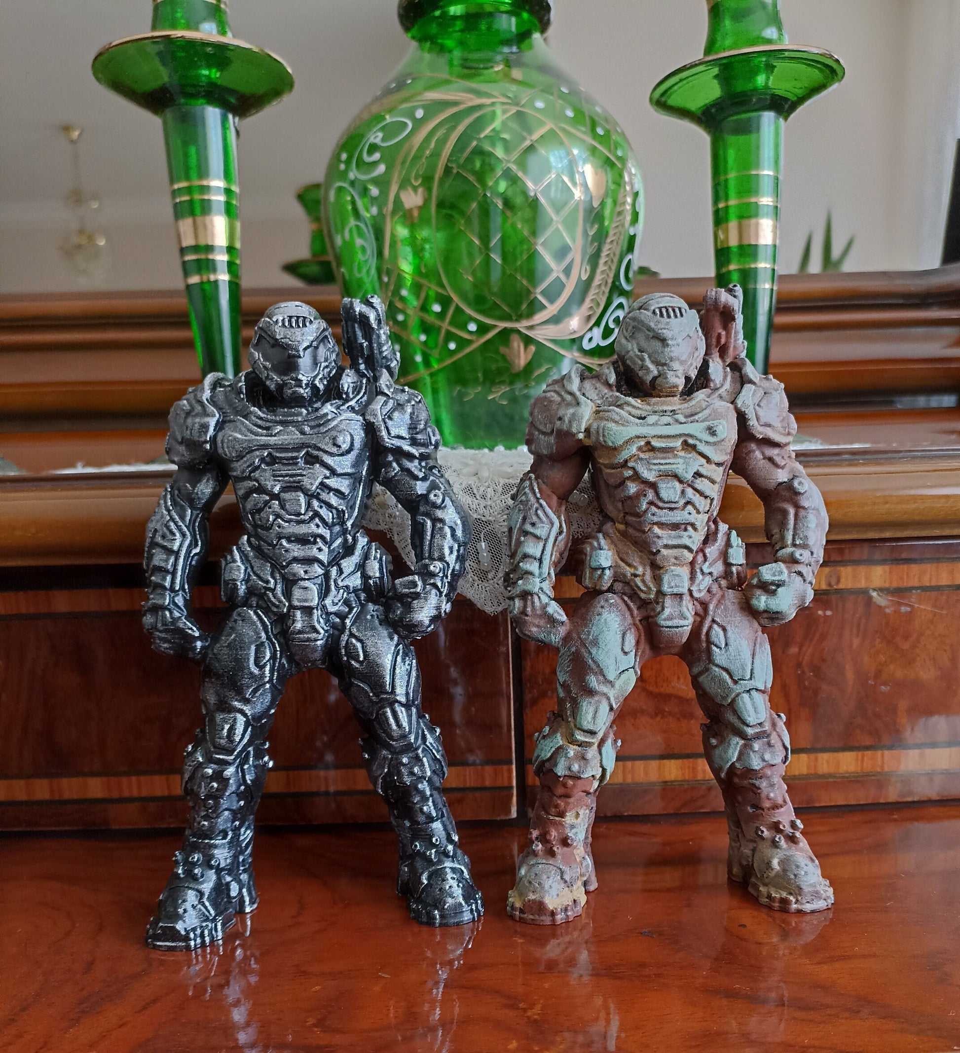 Doom Guy Figure, Doom Eternal Slayer Video Game Statue