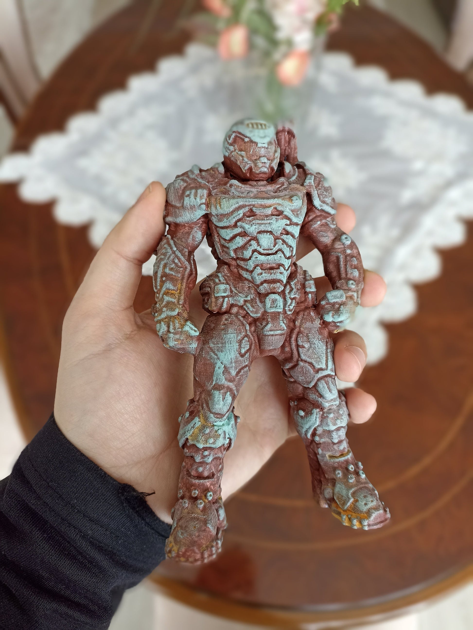 Doom Guy Figure, Doom Eternal Slayer Video Game Statue