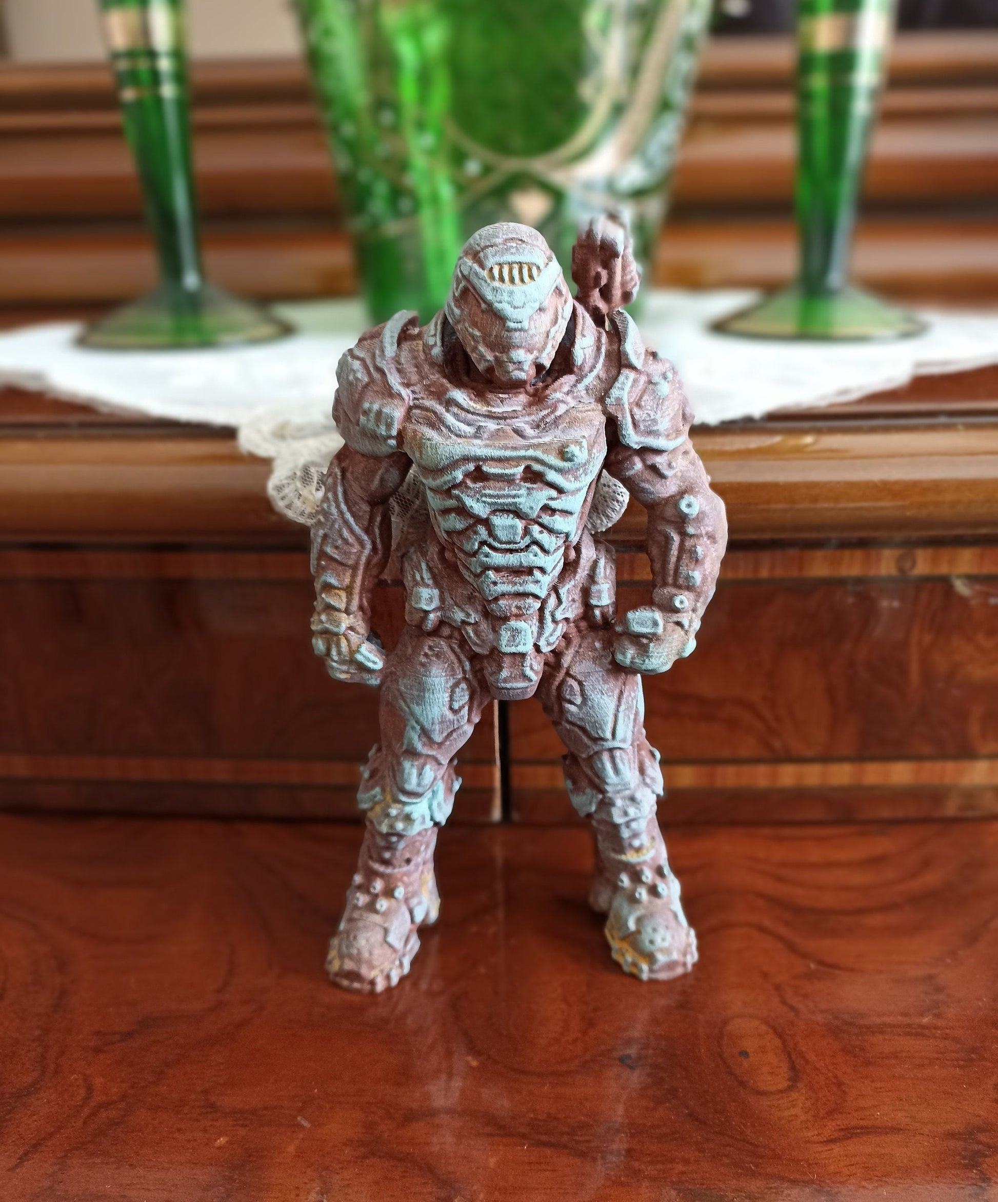 Doom Guy Figure, Doom Eternal Slayer Video Game Statue