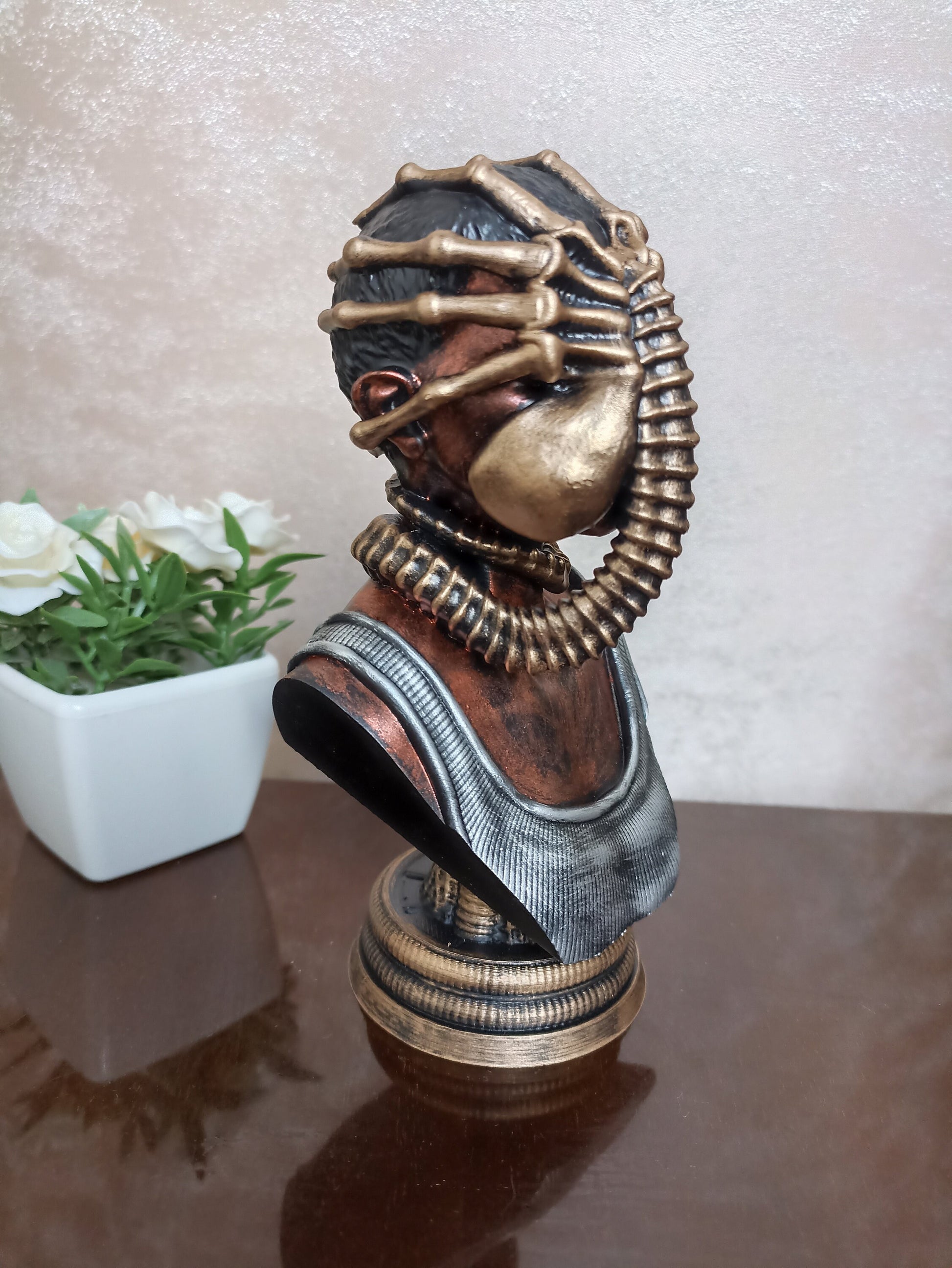 Alien Romulus Facehugger Bust, 3D Printed Statue