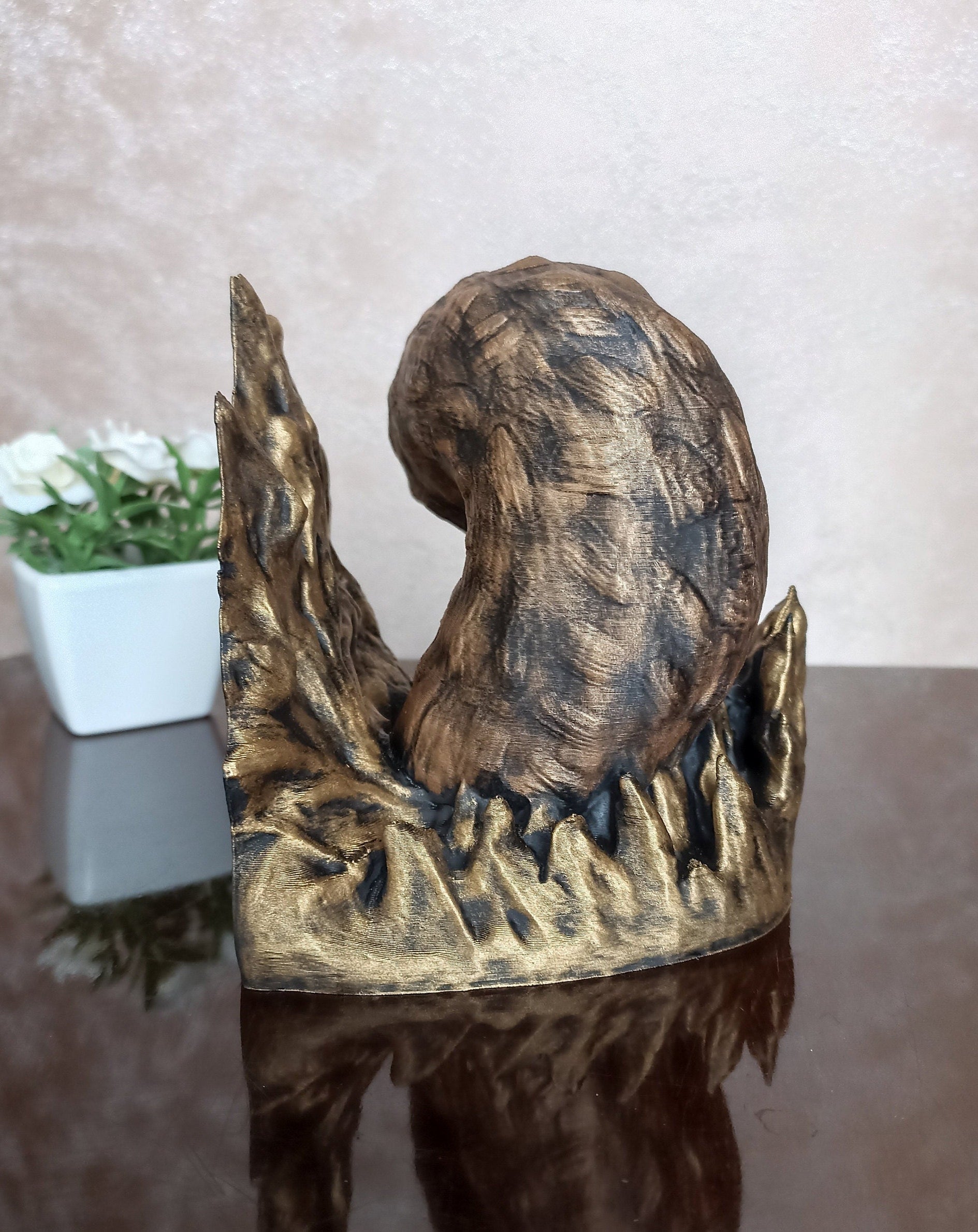 Dune Sandworm Bookend