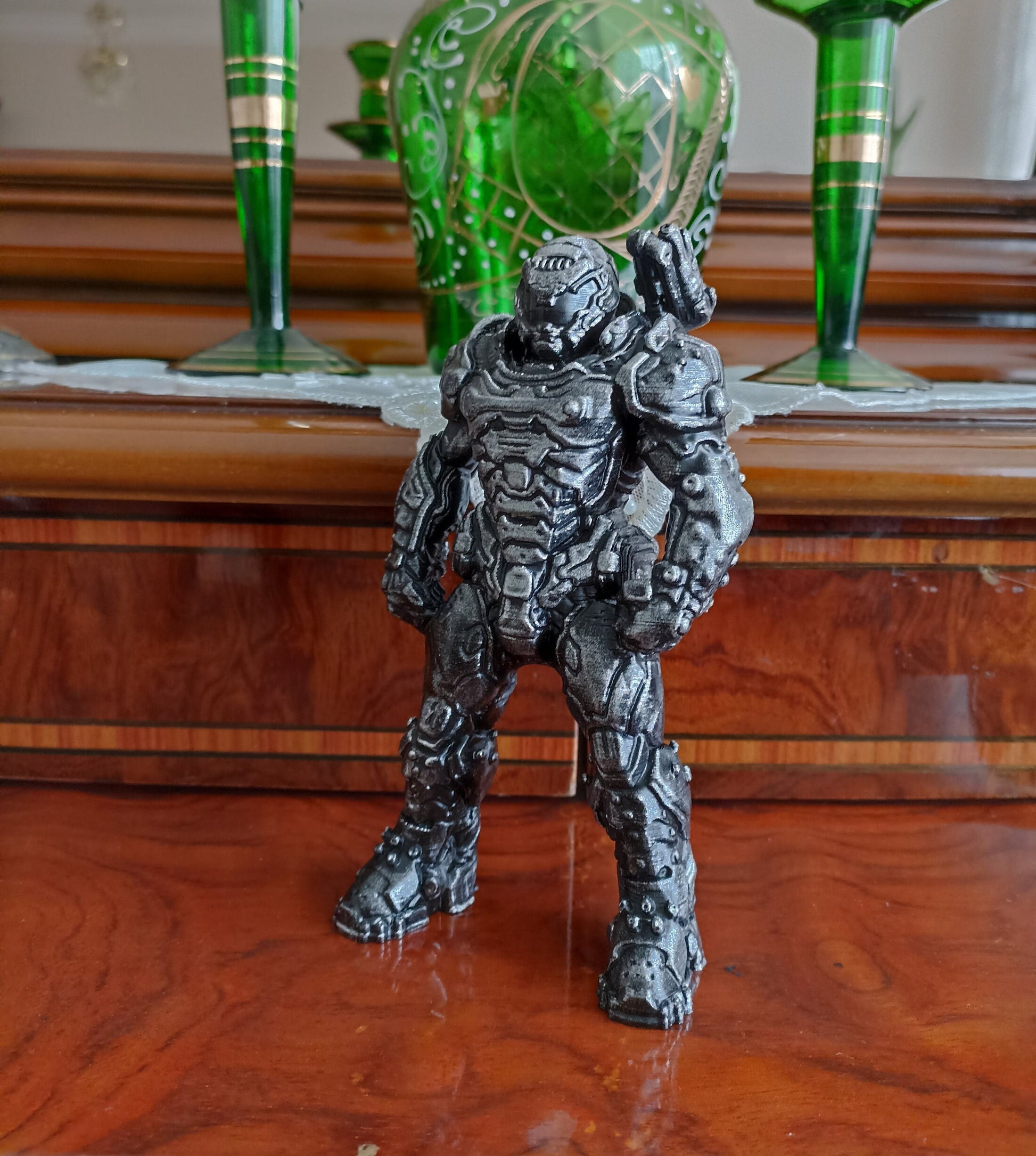Doom Guy Figure, Doom Eternal Slayer Video Game Statue