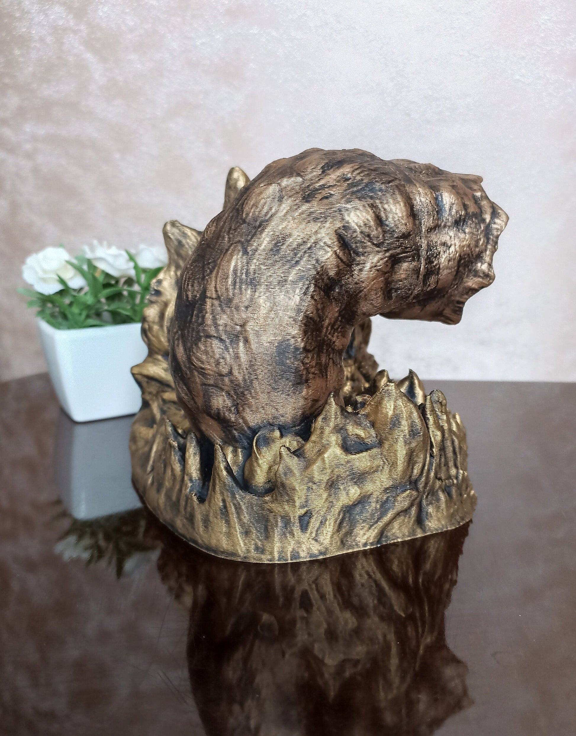 Dune Sandworm Bookend