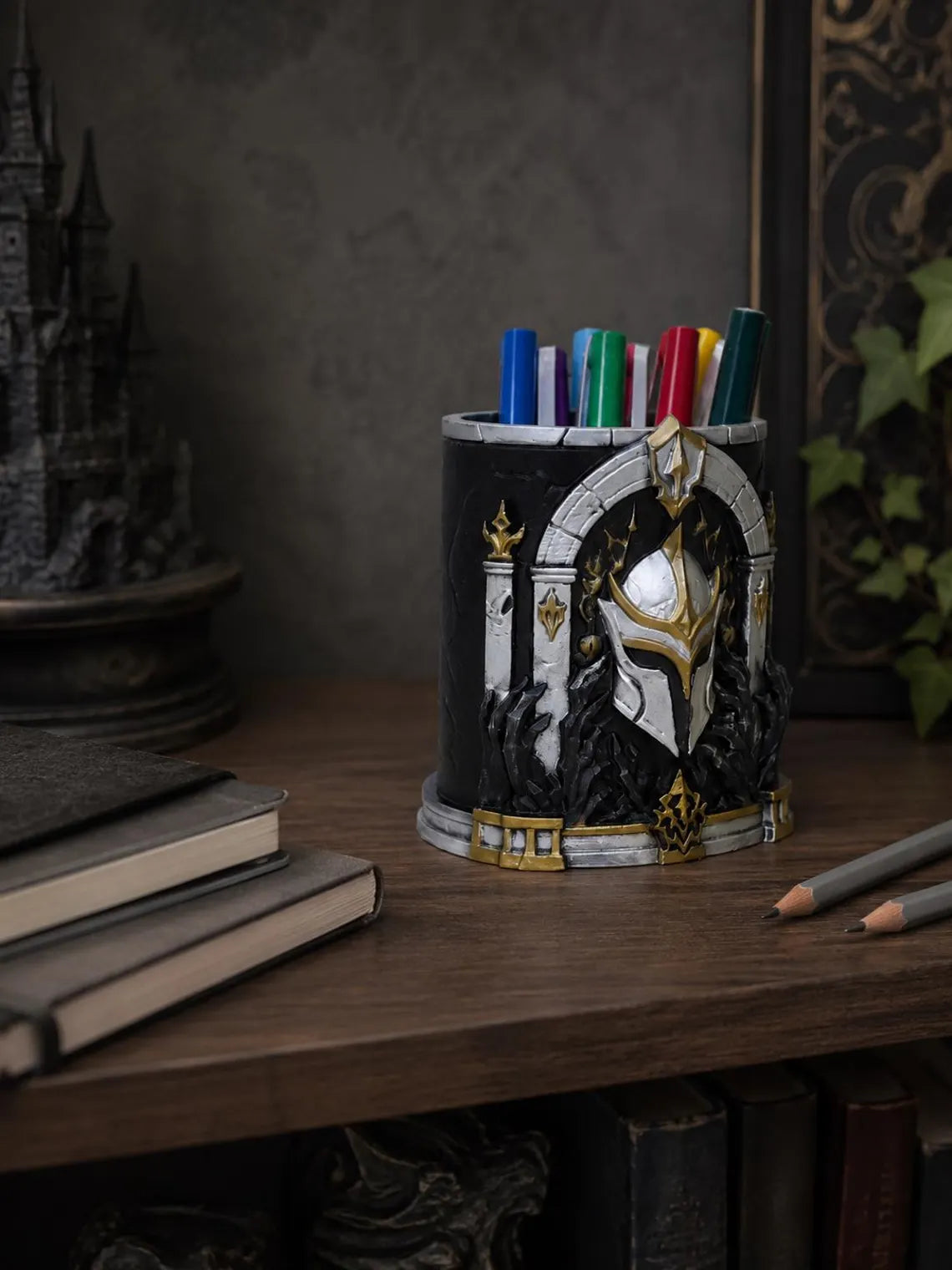 Solo Leveling Pen Holder, Anime Pencil Cup Desk Organizer