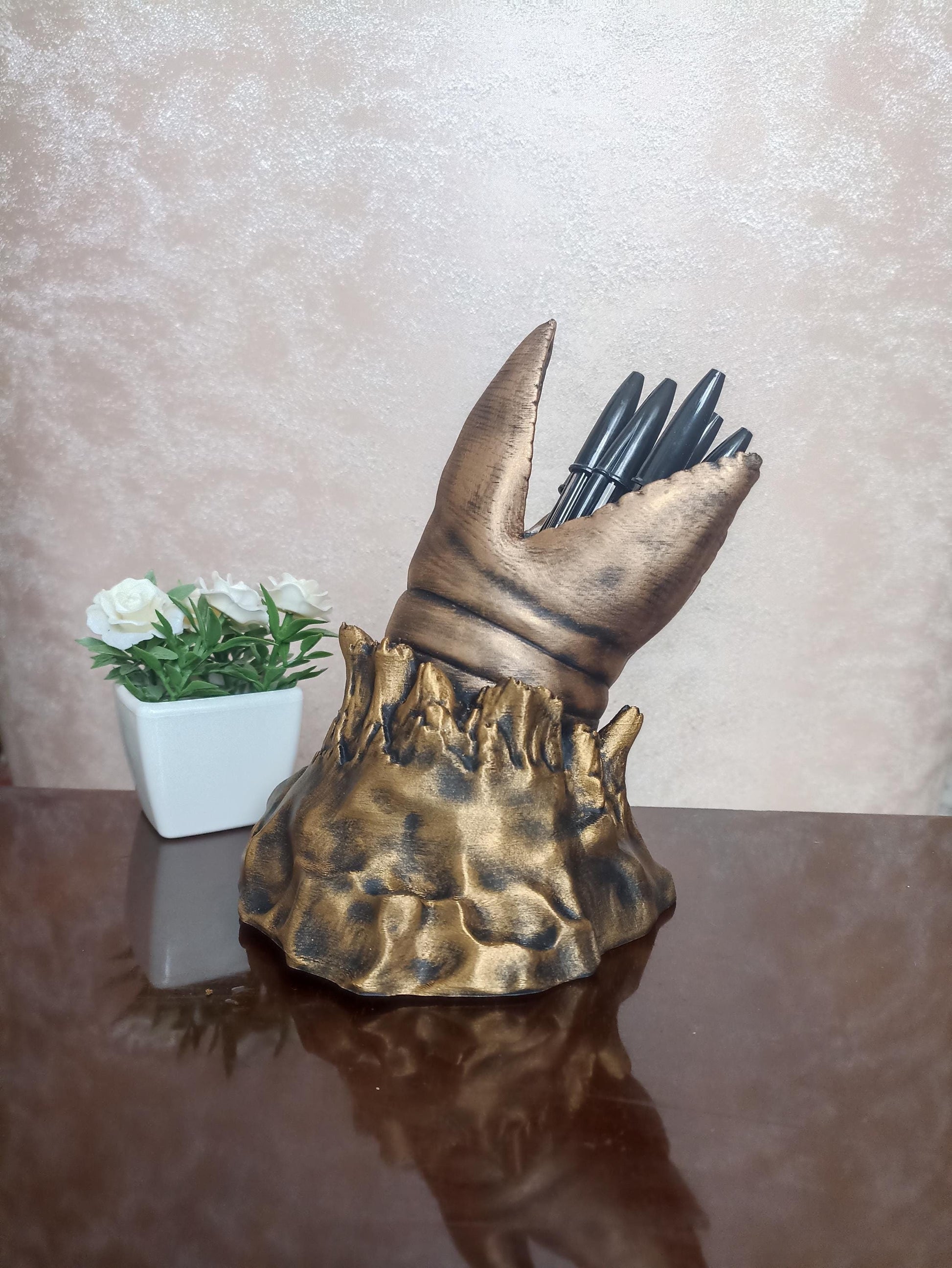 Dune Sandworm Pen Holder, Pencil Holder