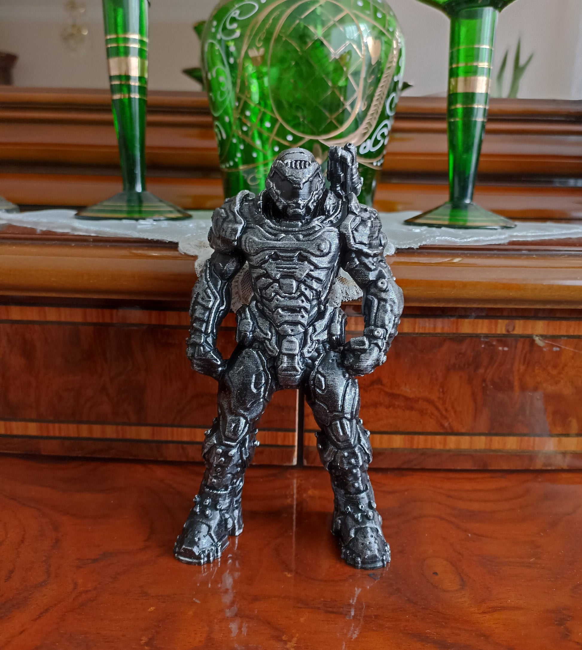 Doom Guy Figure, Doom Eternal Slayer Video Game Statue
