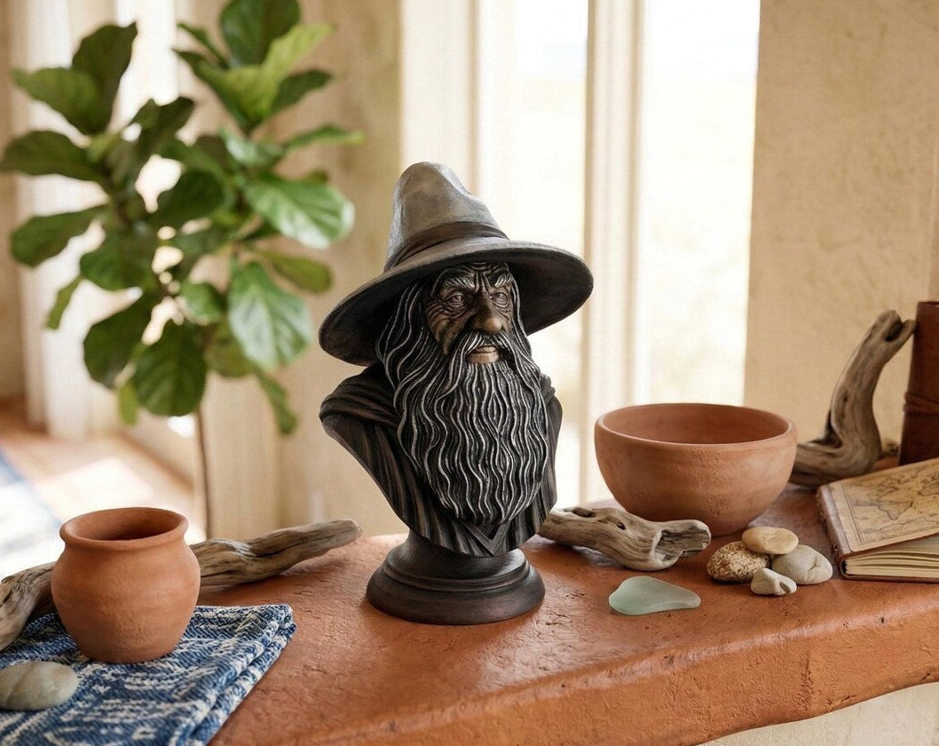 Gandalf Bust, Fantasy Shelf Decor