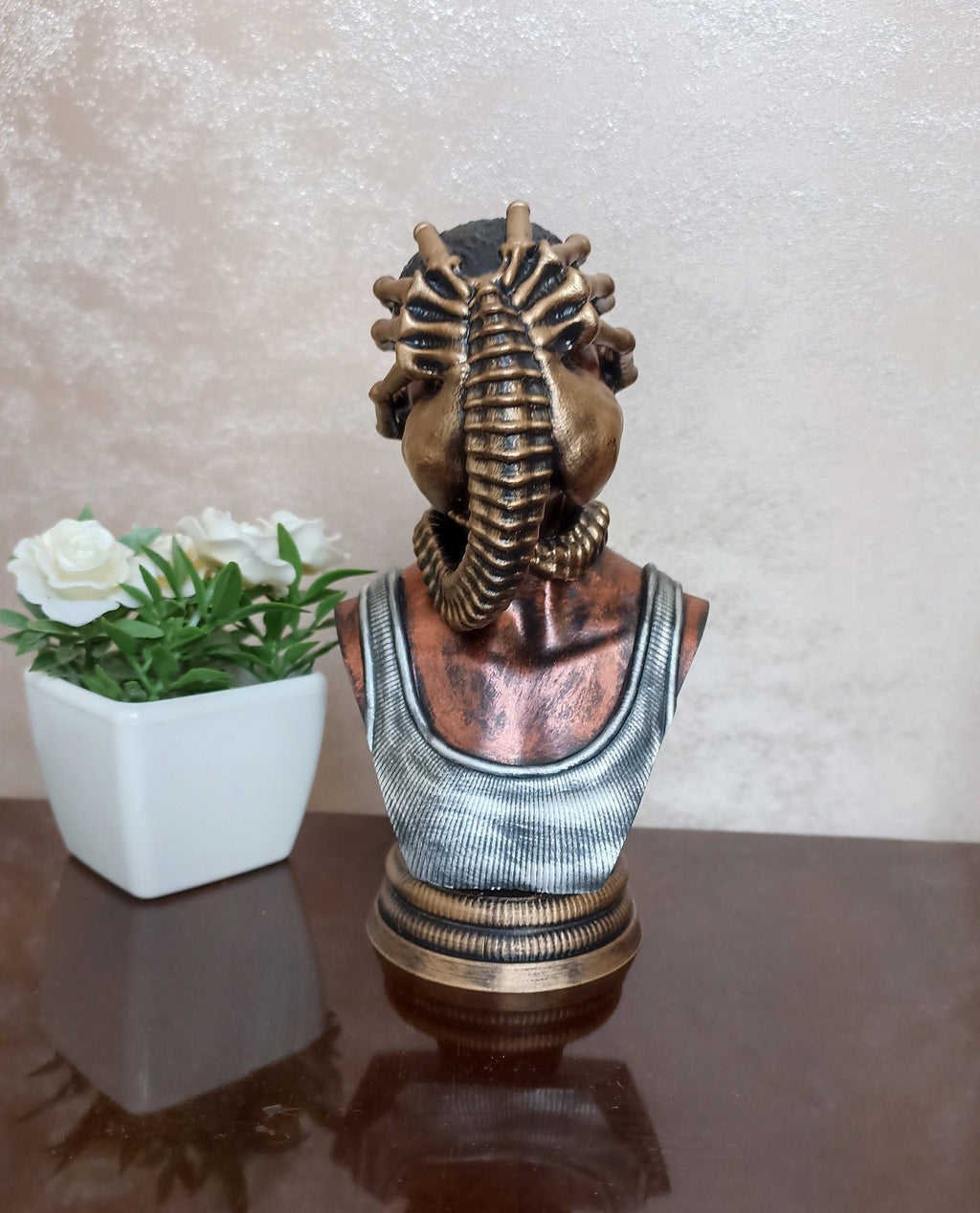 Alien Romulus Facehugger Bust, 3D Printed Statue