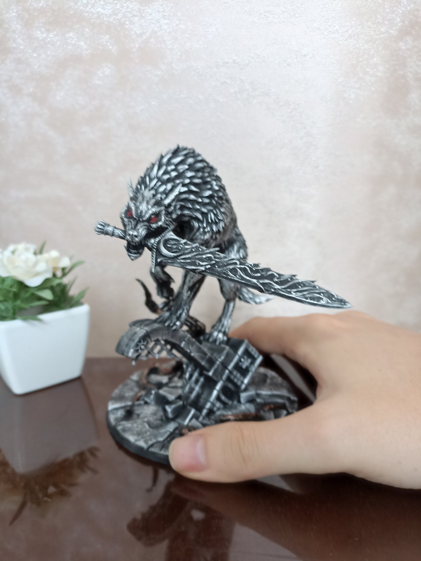 Dark Souls Fenrir Wolf Figure