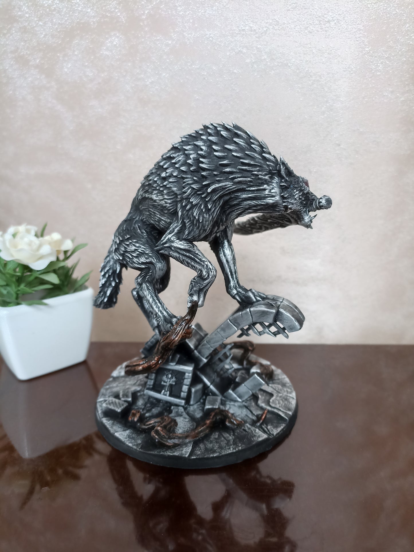 Dark Souls Fenrir Wolf Figure