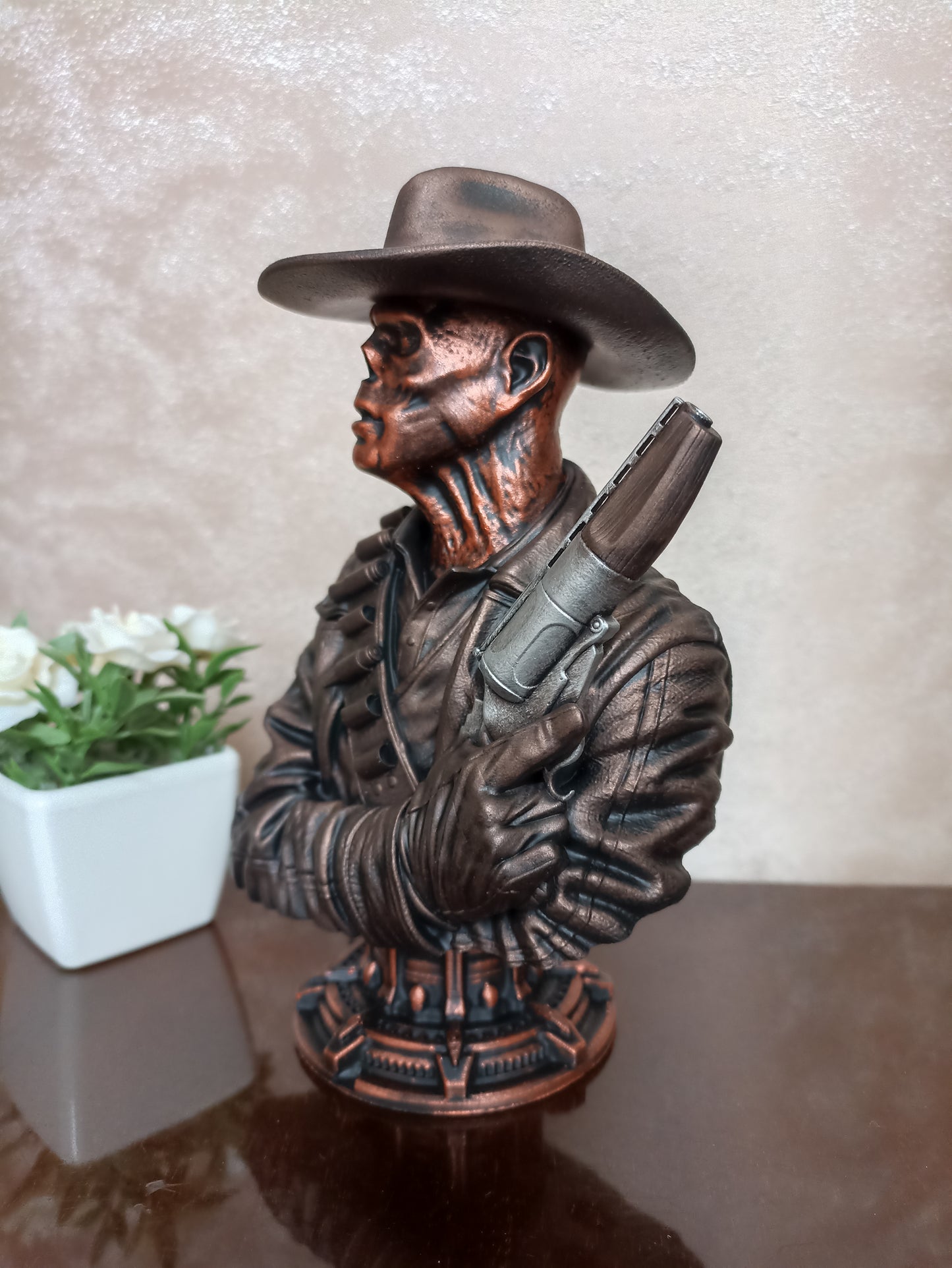 The Ghoul Fallout resin bust display
