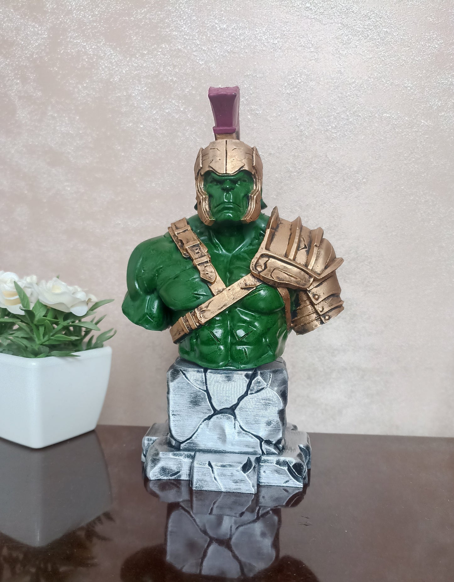 Planet Hulk 3D printed resin bust