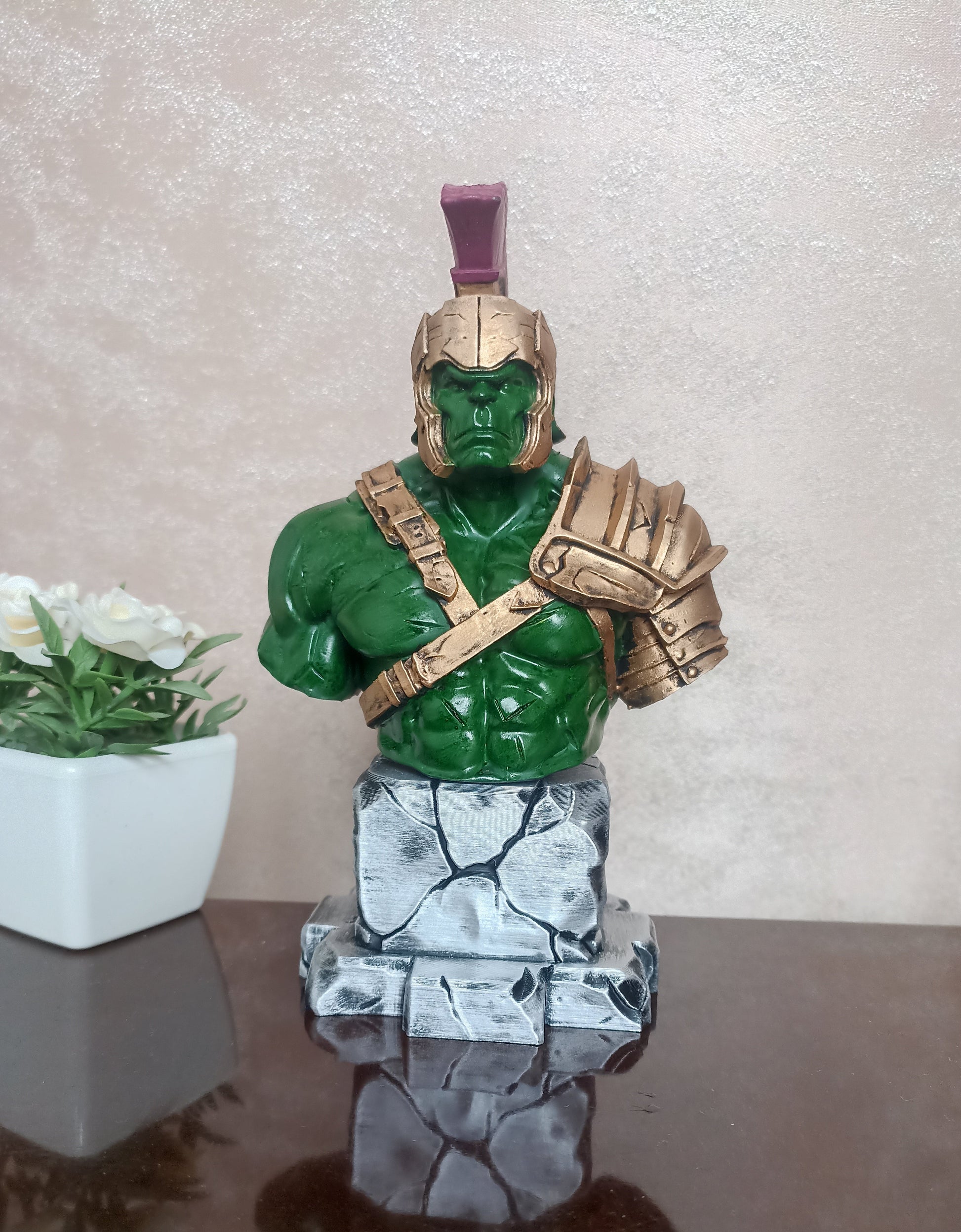 Planet Hulk 3D printed resin bust