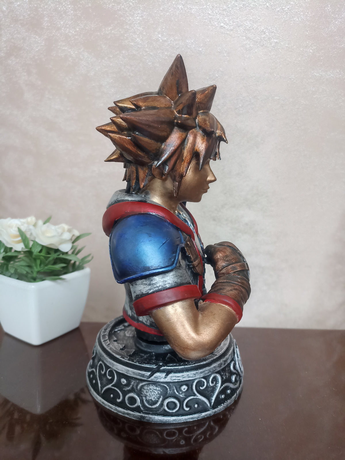 Sora Bust, 3D Printed Fantasy Game Figure