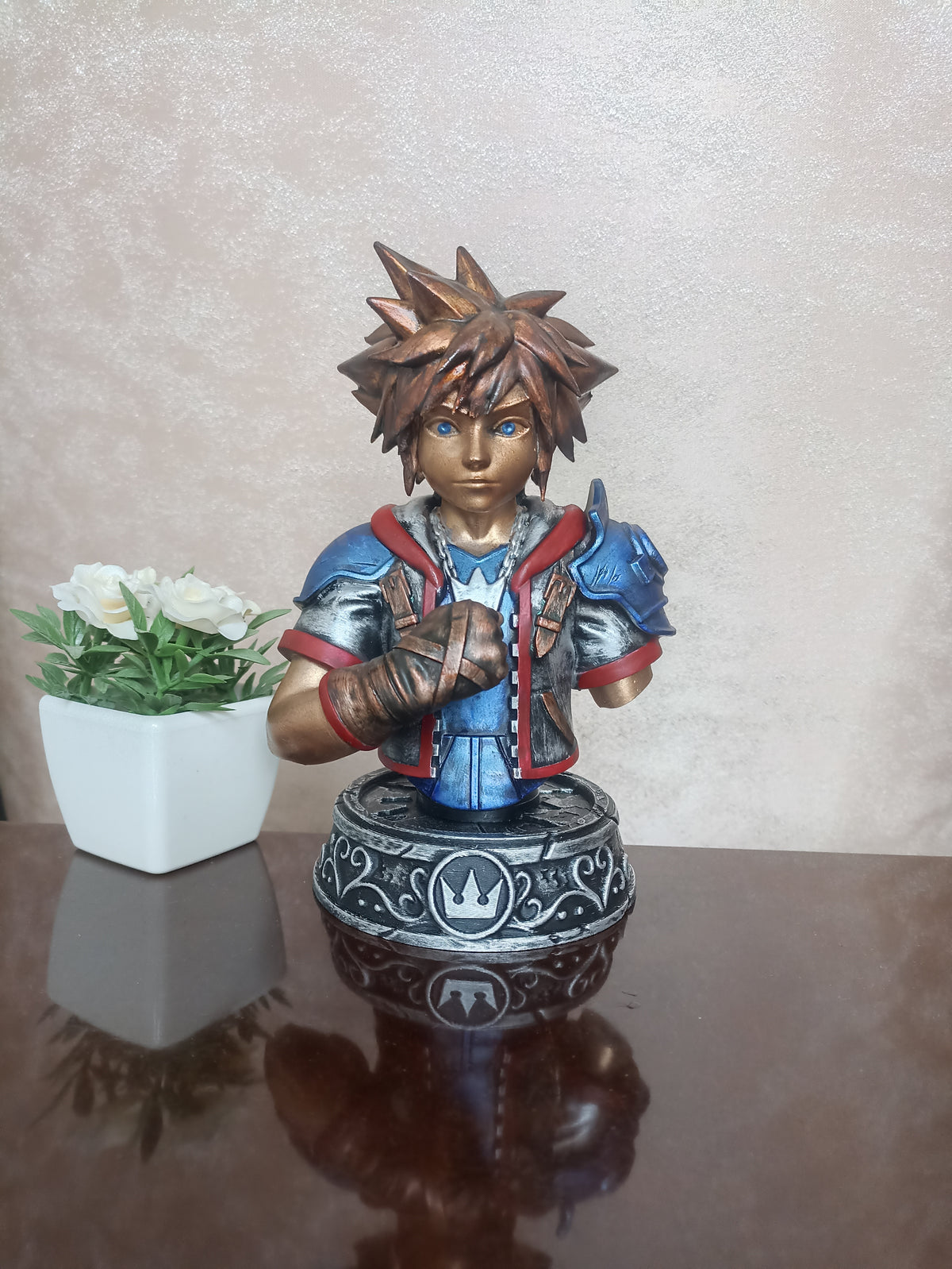 Sora Bust, 3D Printed Fantasy Game Figure