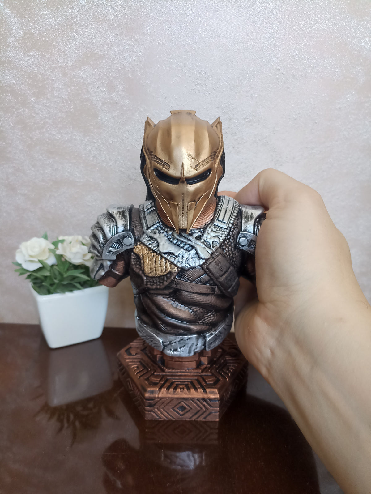 Young Predator Bust, 3D Printed Figure