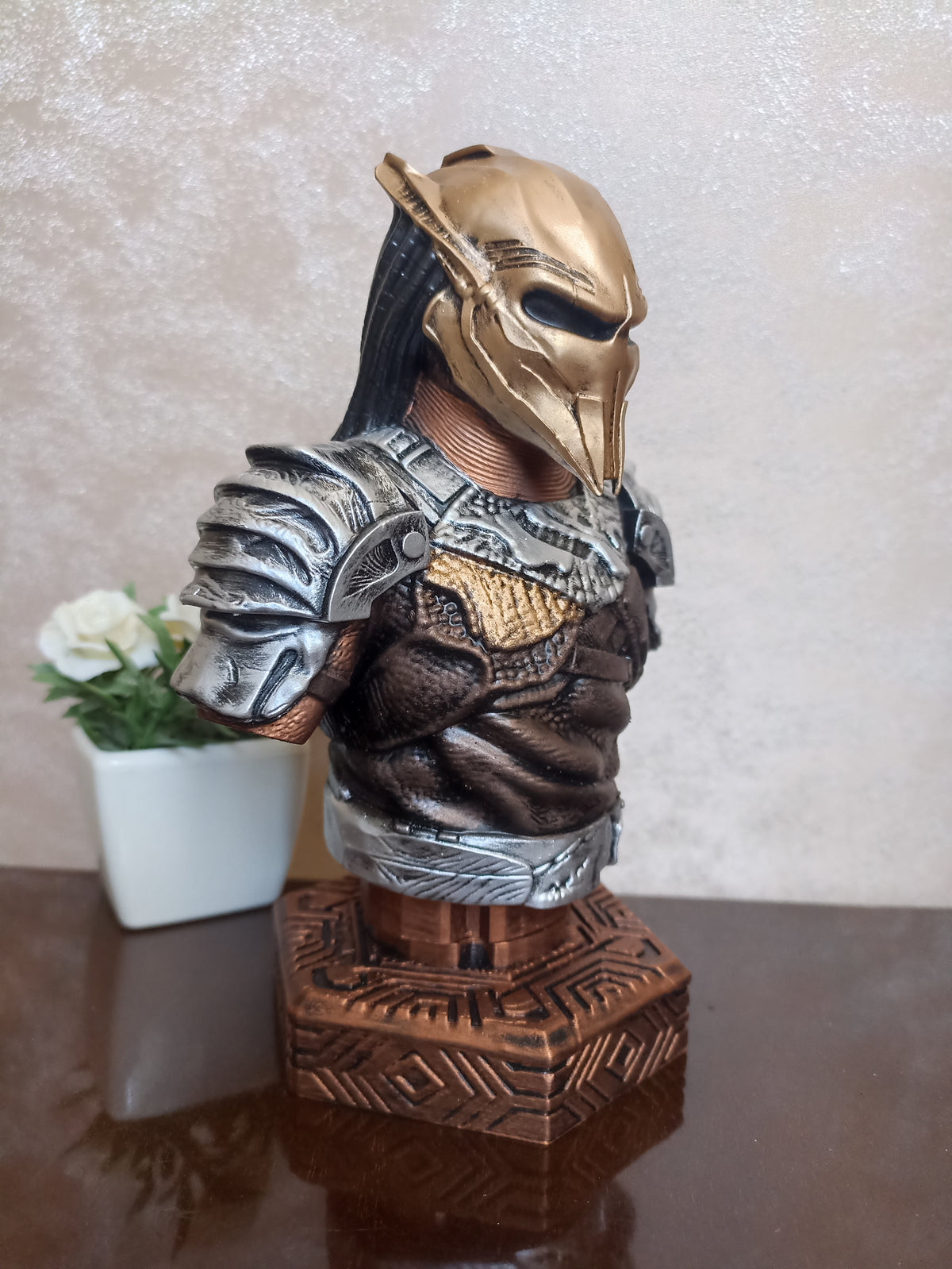 Young Predator Bust, 3D Printed Figure