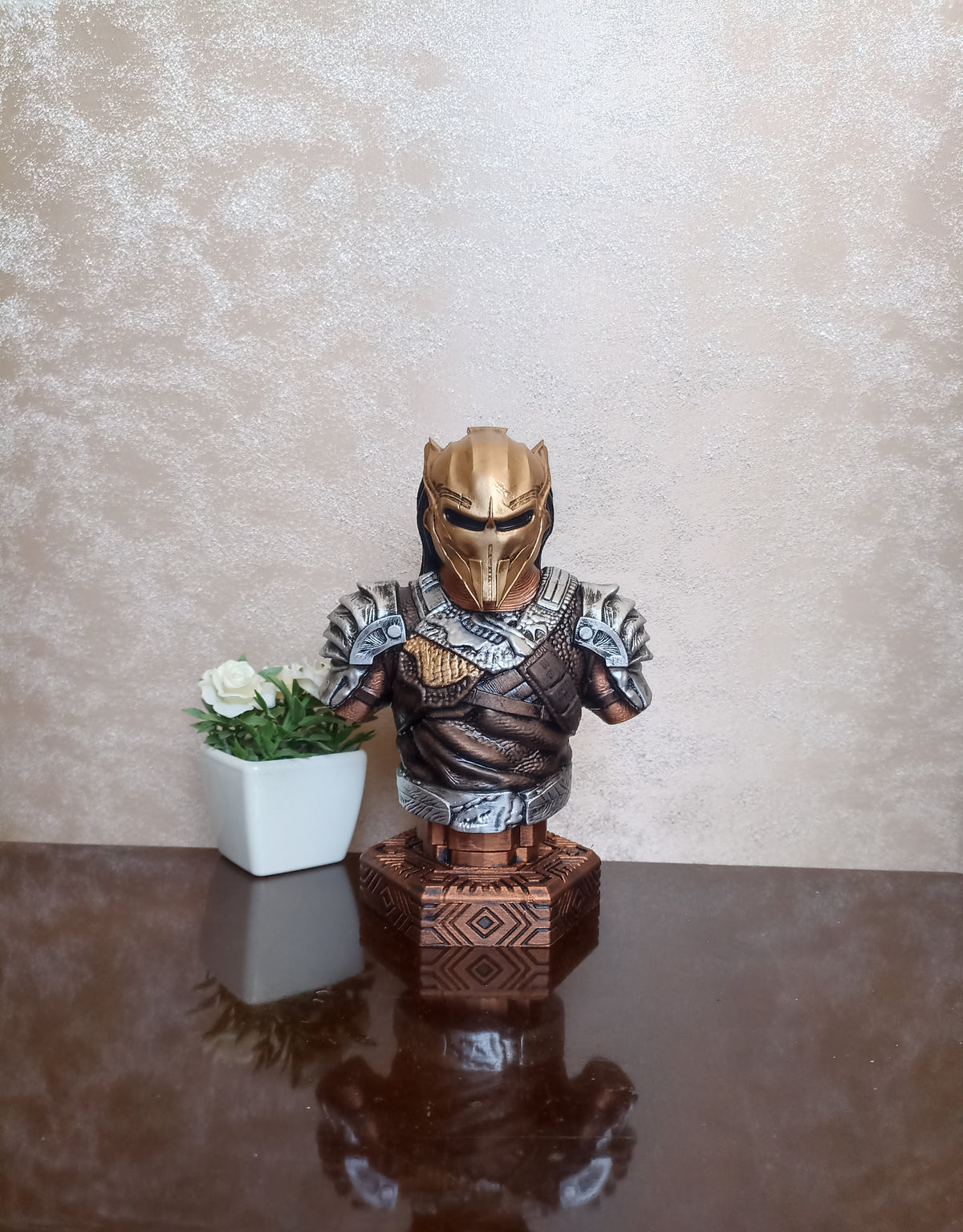 Young Predator Bust, 3D Printed Figure