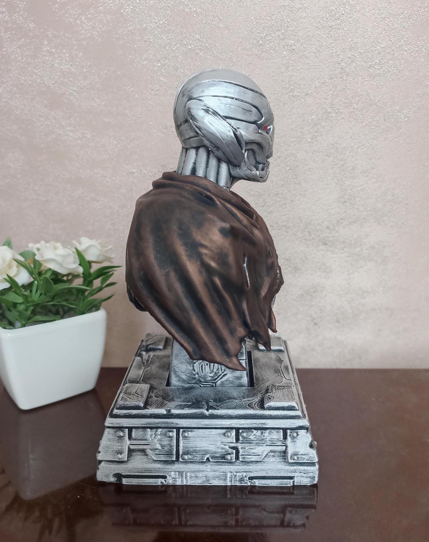 hand-painted metallic Marvel collectible close-up