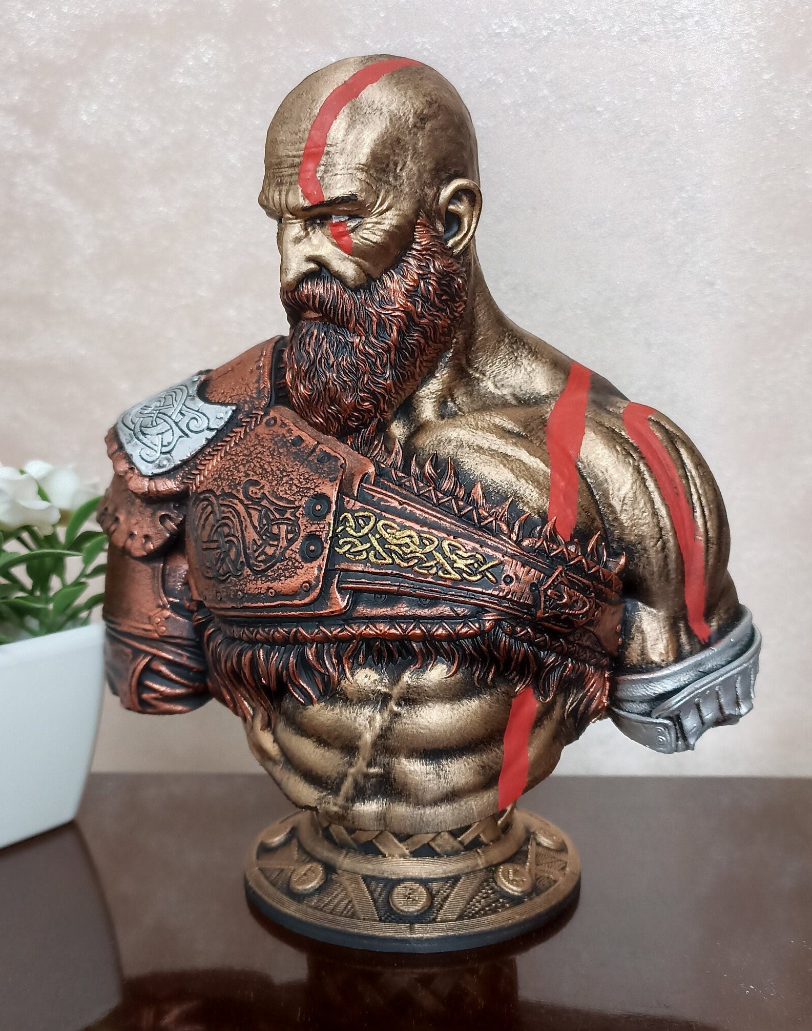Kratos Bust, God of War Ragnarok Figure