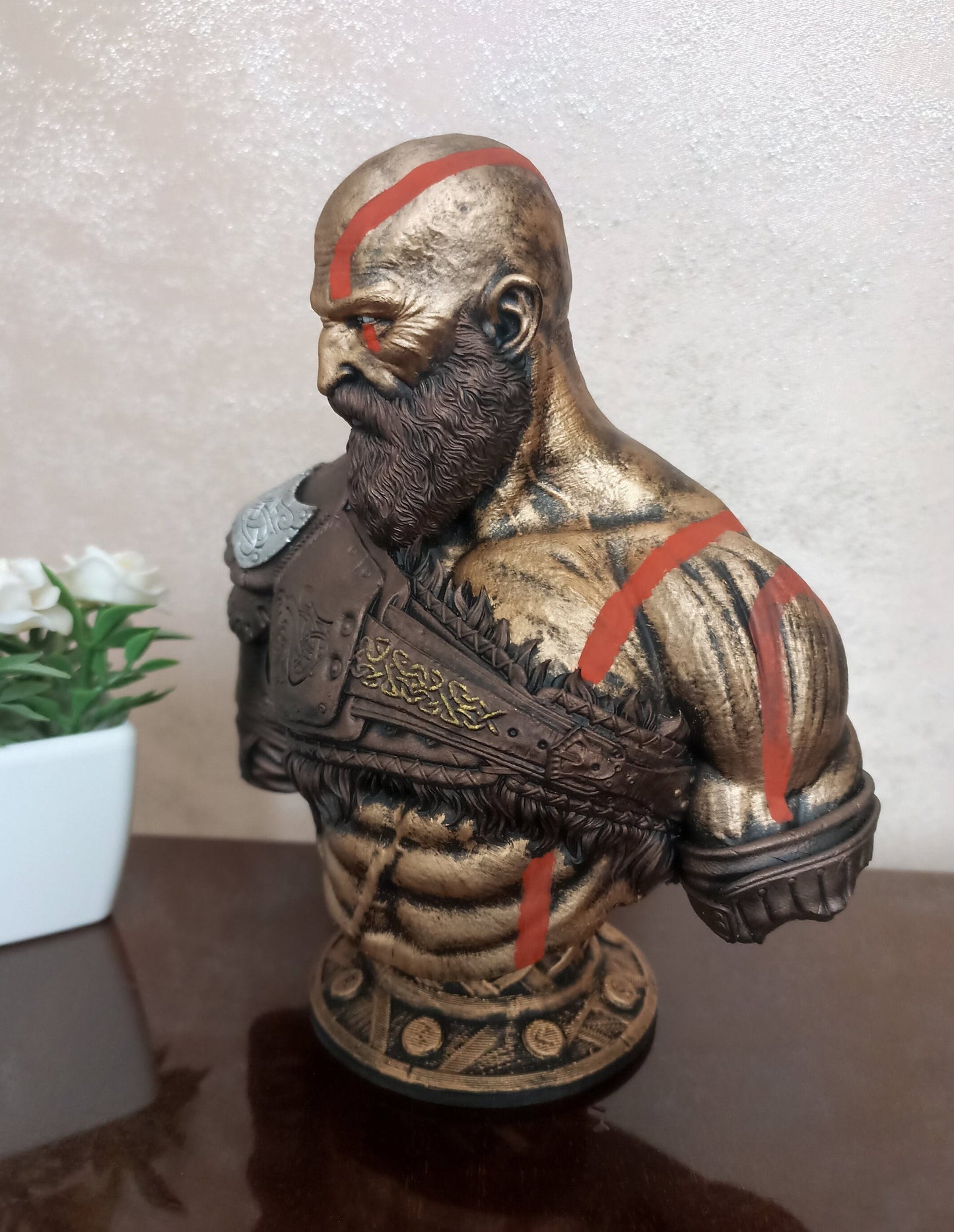 God of War fan art collector desk decoration gift