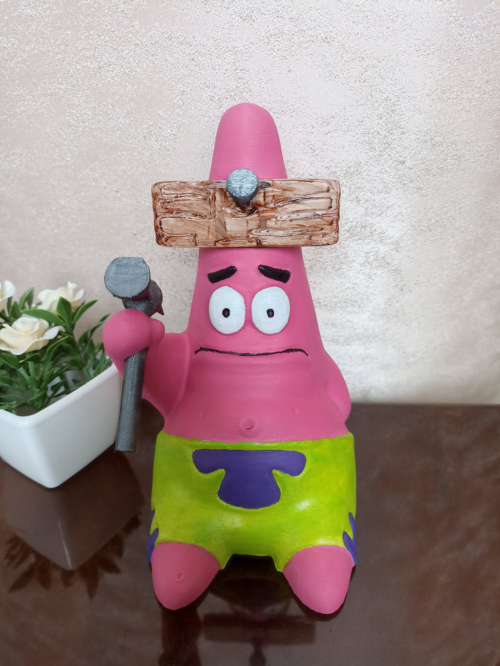 Hammered Patrick from Spongebob Squarepants Desk Decoration Figure