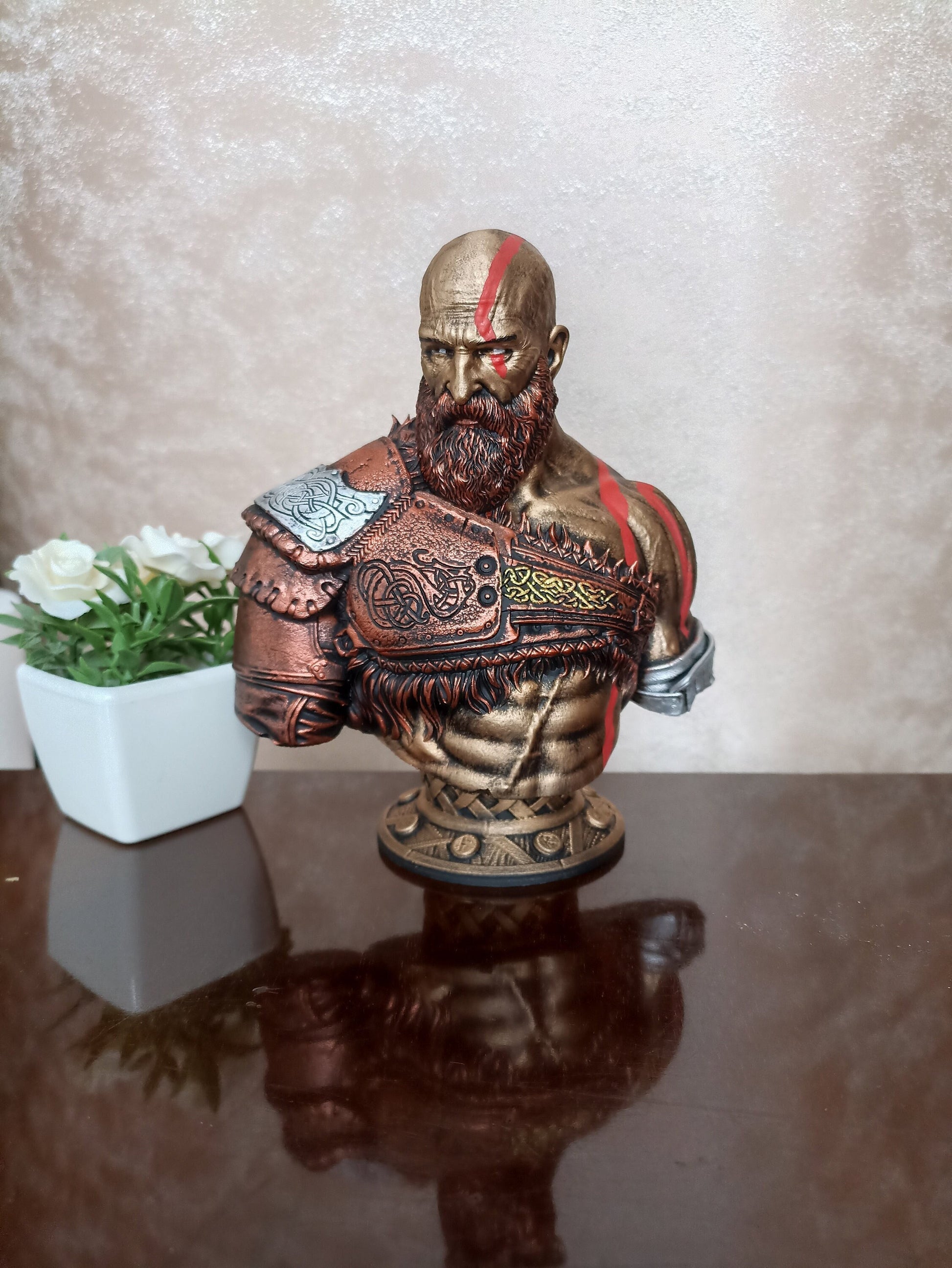 Kratos Bust, God of War Ragnarok Figure
