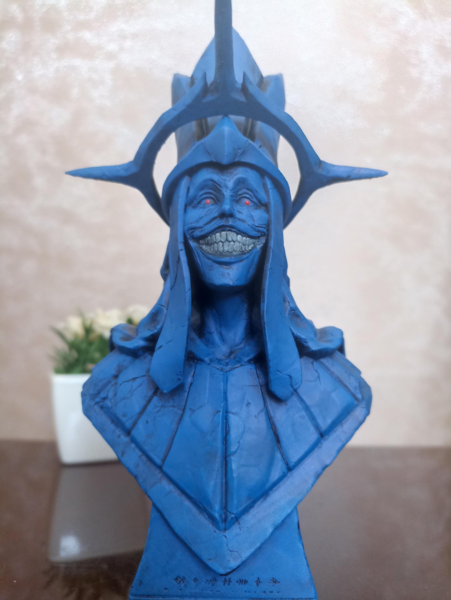 Statue of God bust detail
