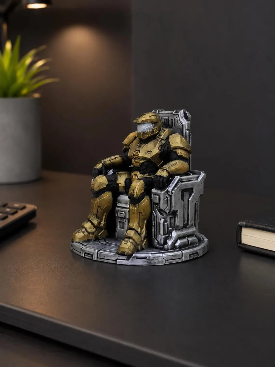 Halo Master Chief Inspired Command Throne Figurine