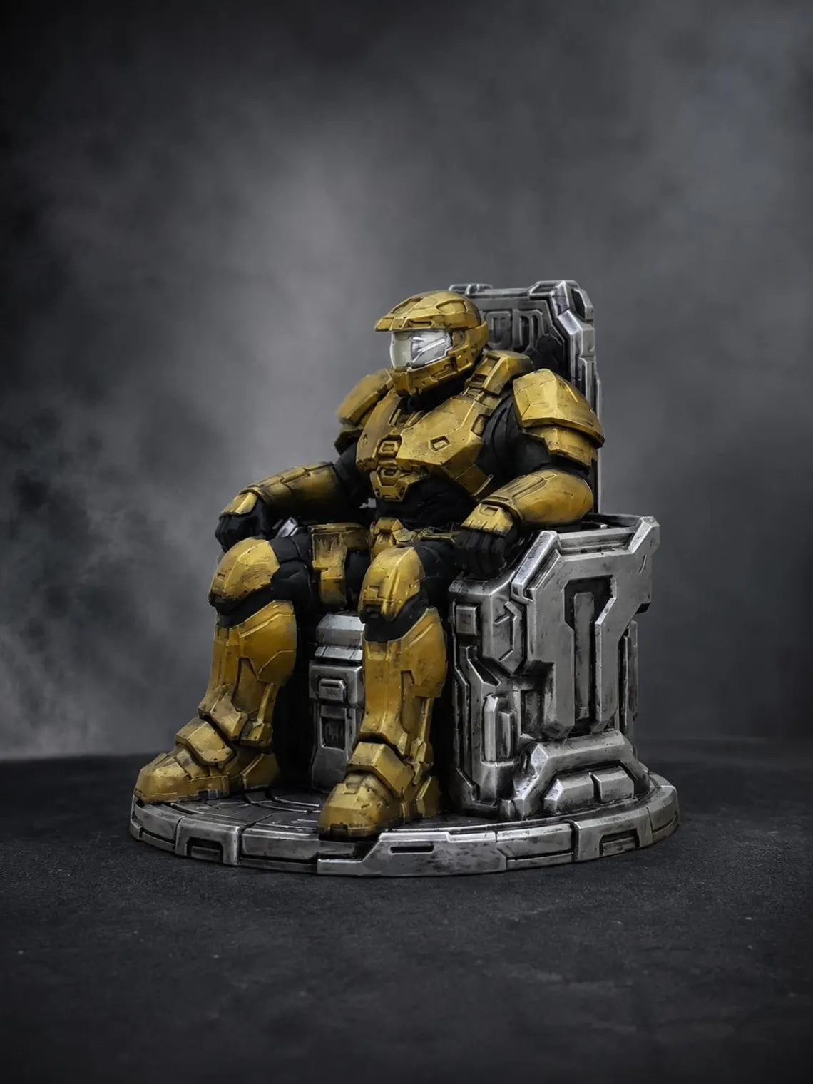 Halo Master Chief Inspired Command Throne Figurine