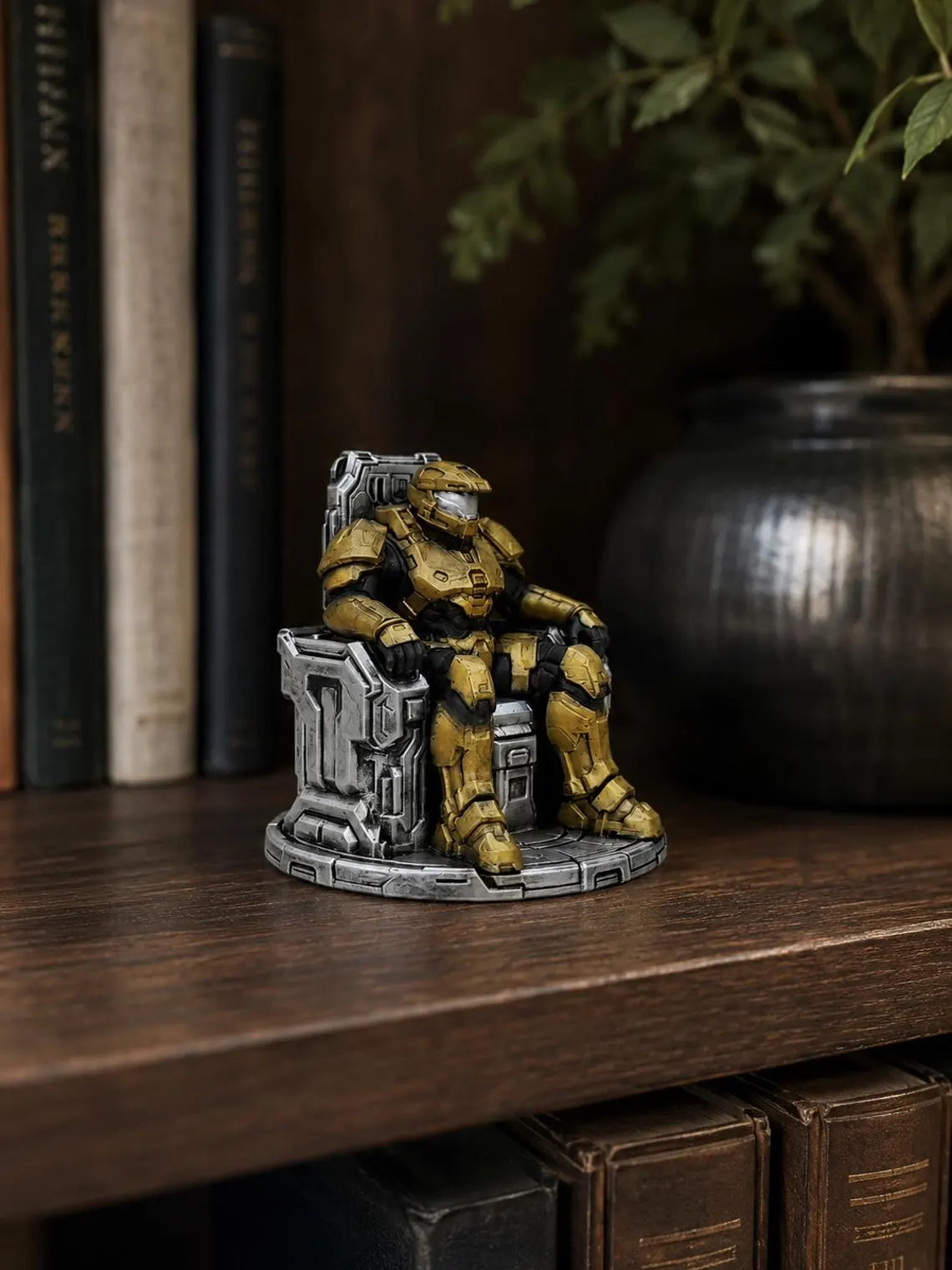 Halo Master Chief Inspired Command Throne Figurine