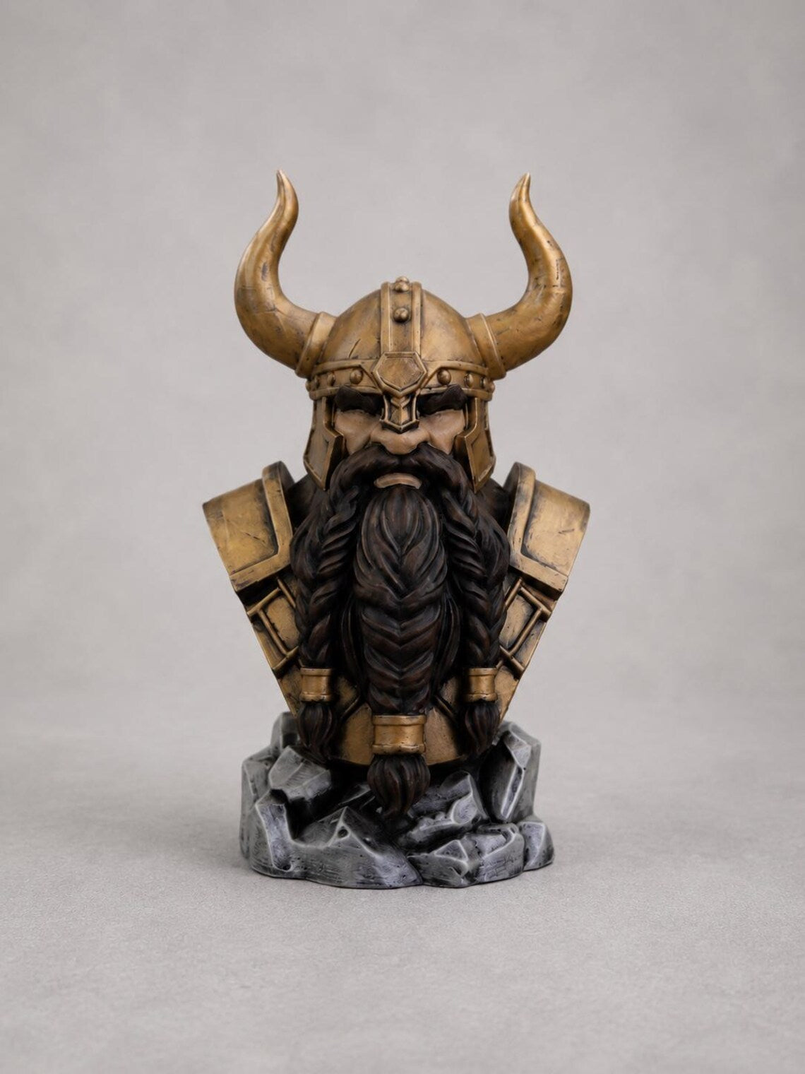 Nordic King Bust, Viking Statue for Norse Mythology Decor