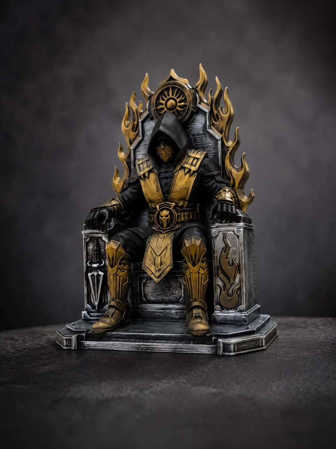 Mortal Kombat Scorpion Inspired Throne Figurine