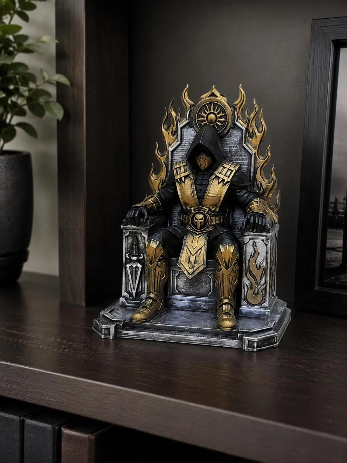 Mortal Kombat Scorpion Inspired Throne Figurine