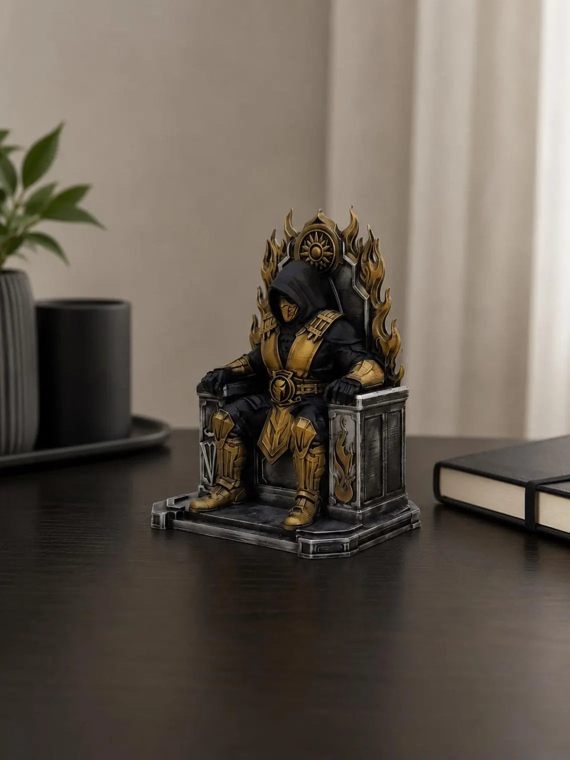 Mortal Kombat Scorpion Inspired Throne Figurine