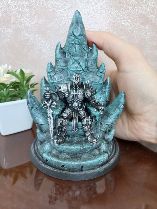 Lich King Arthas 3D printed resin figure