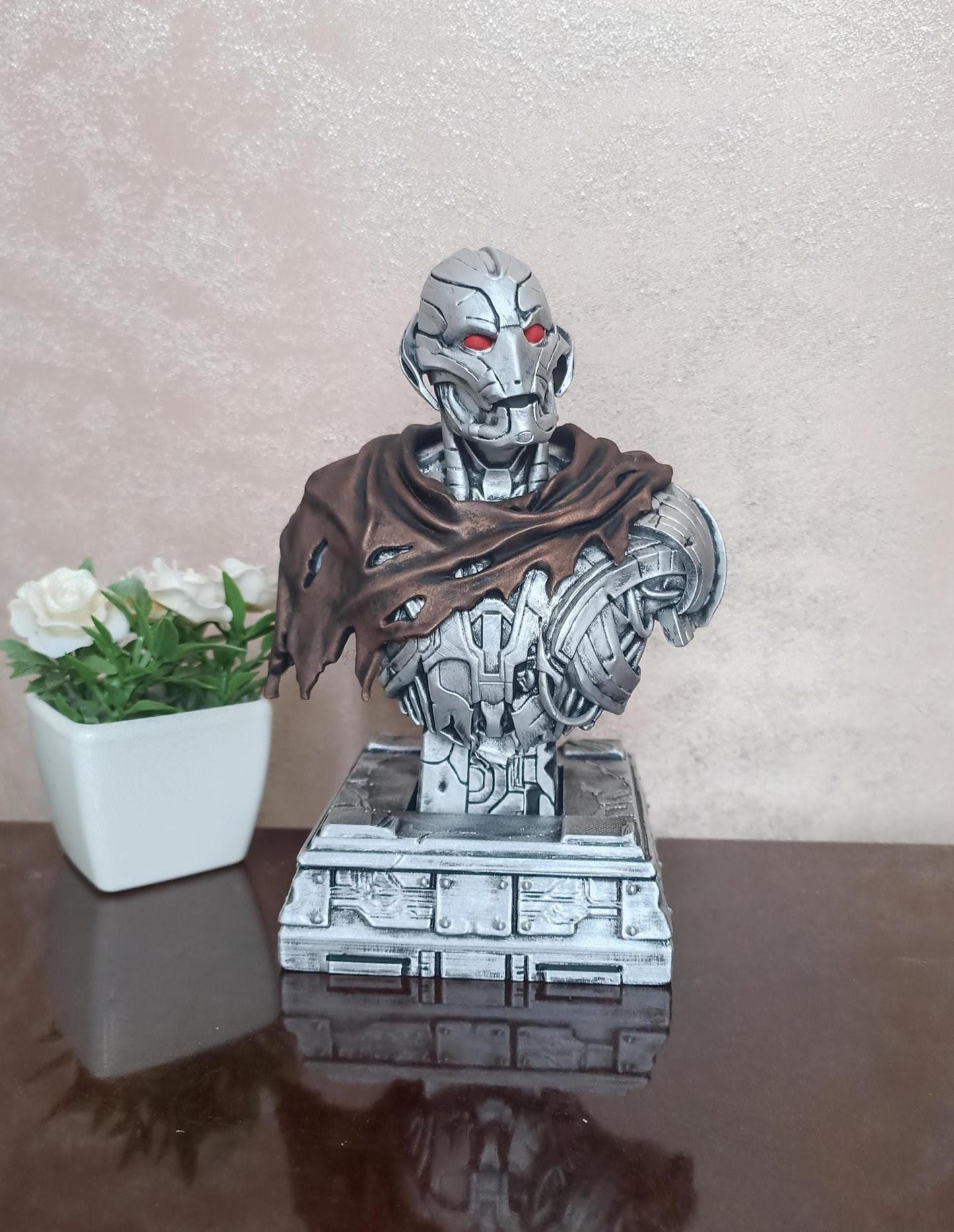 Ultron resin bust 3D printed