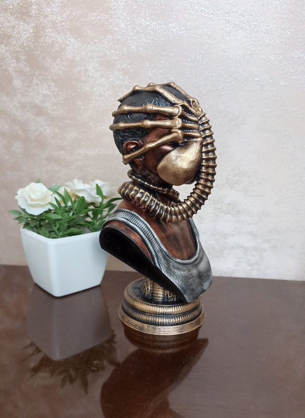 Alien Romulus Facehugger Bust, 3D Printed Statue