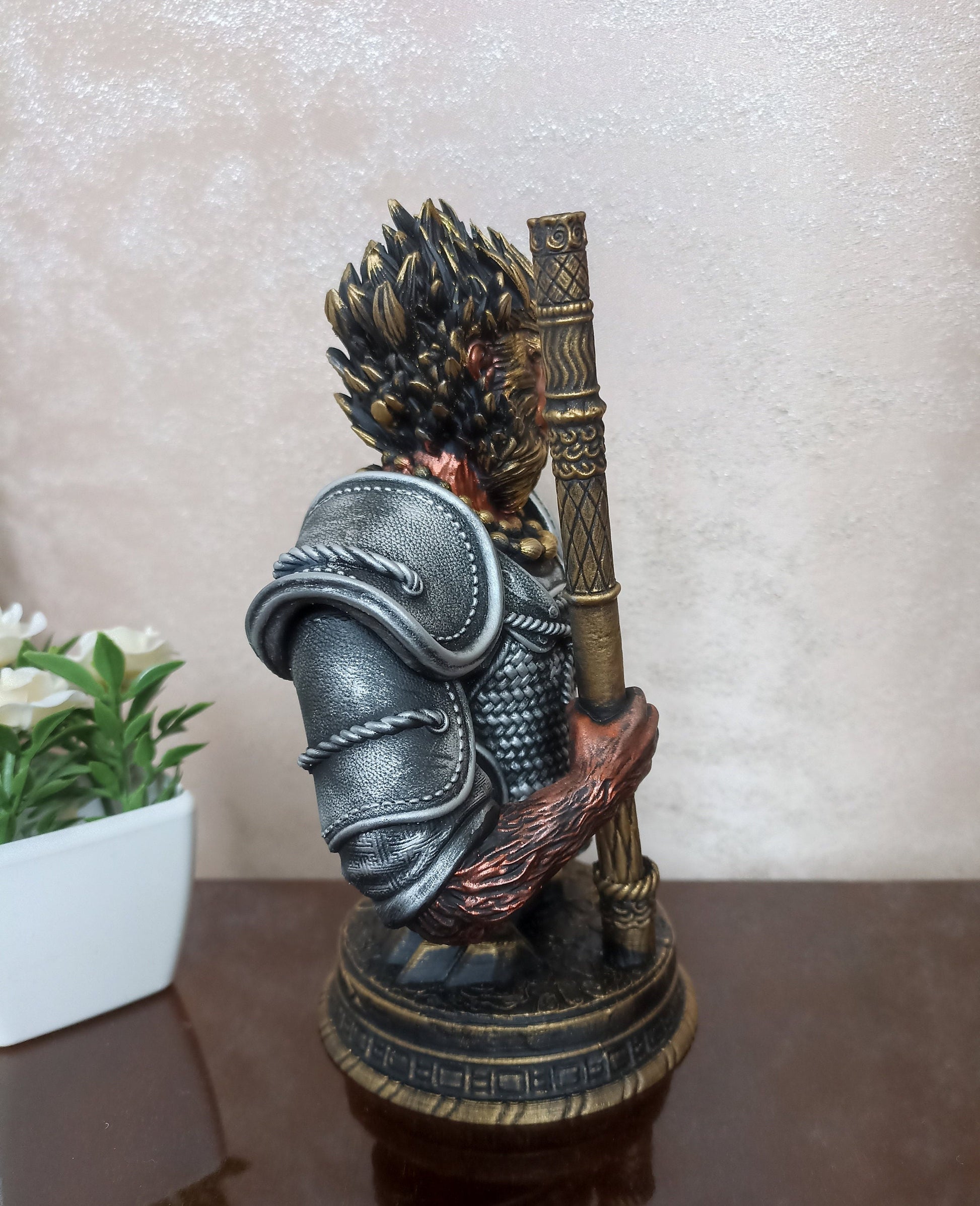 Monkey King Bust, Sun Wukong Figure, Black Myth Statue
