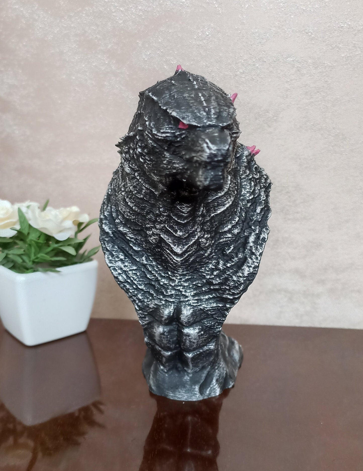 Godzilla bust display