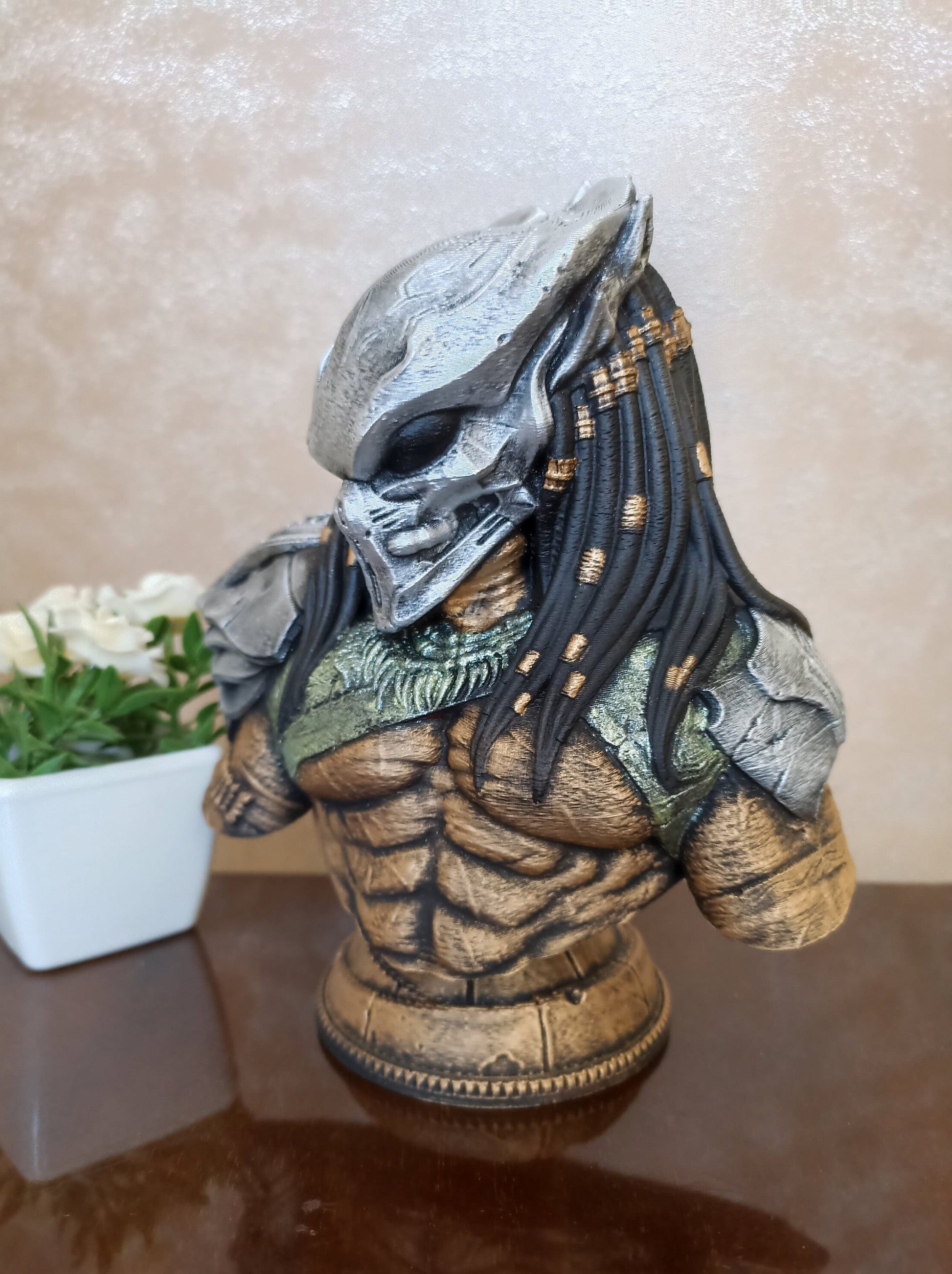 Predator Bust, 3D Printed Figure