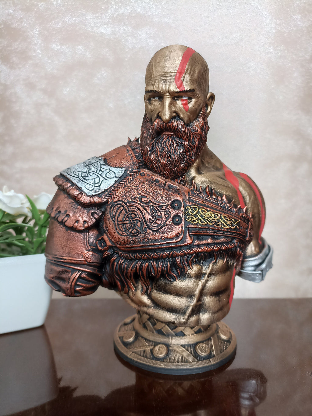 Kratos Bust, God of War Ragnarok Figure