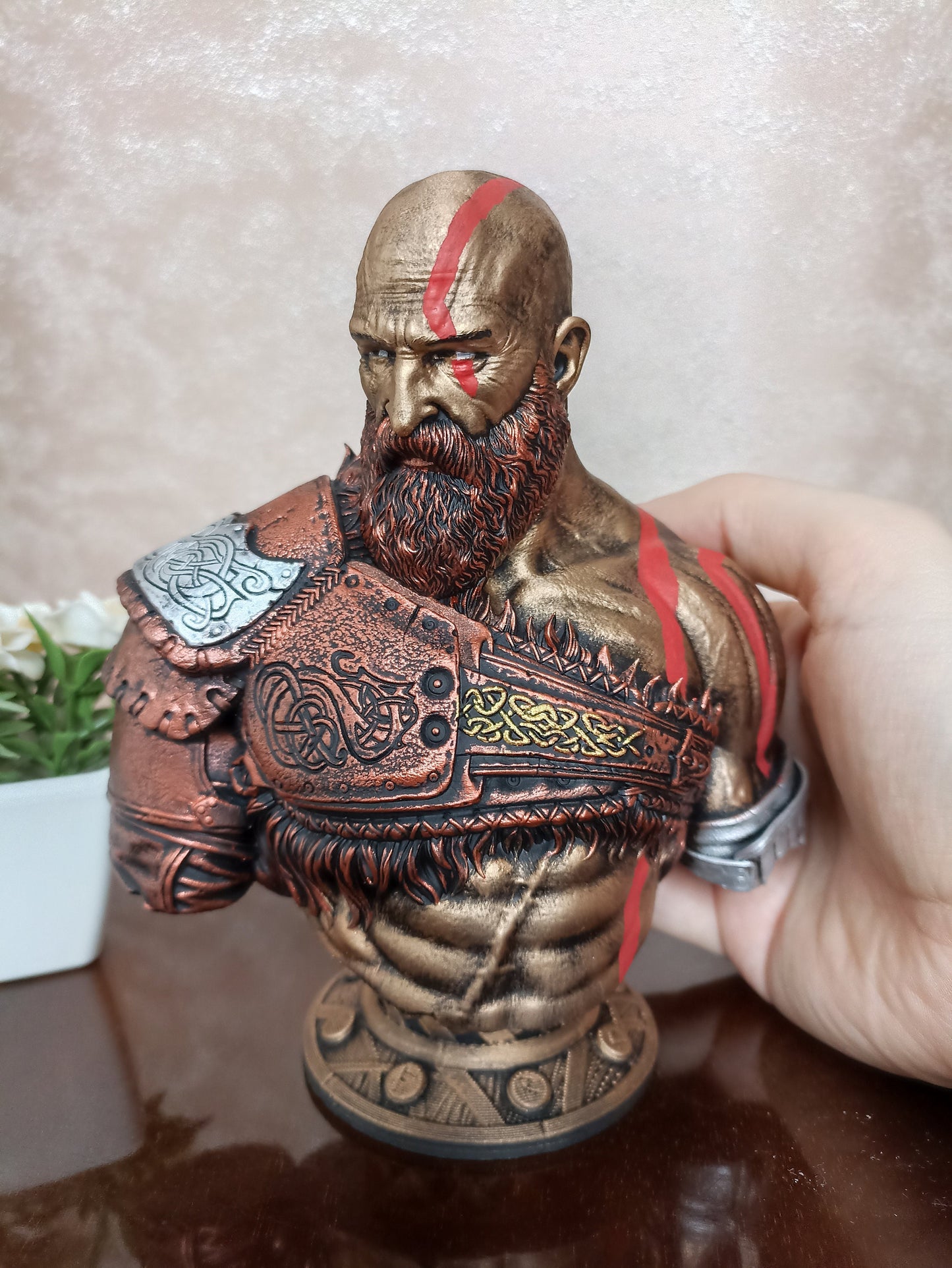 3D printed resin hand-painted game figure