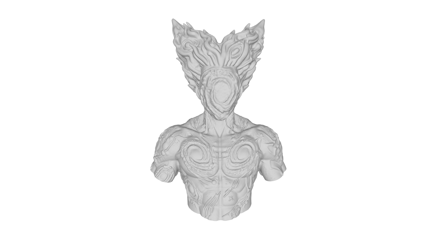 Cosmic Garou Bust (STL FILE)