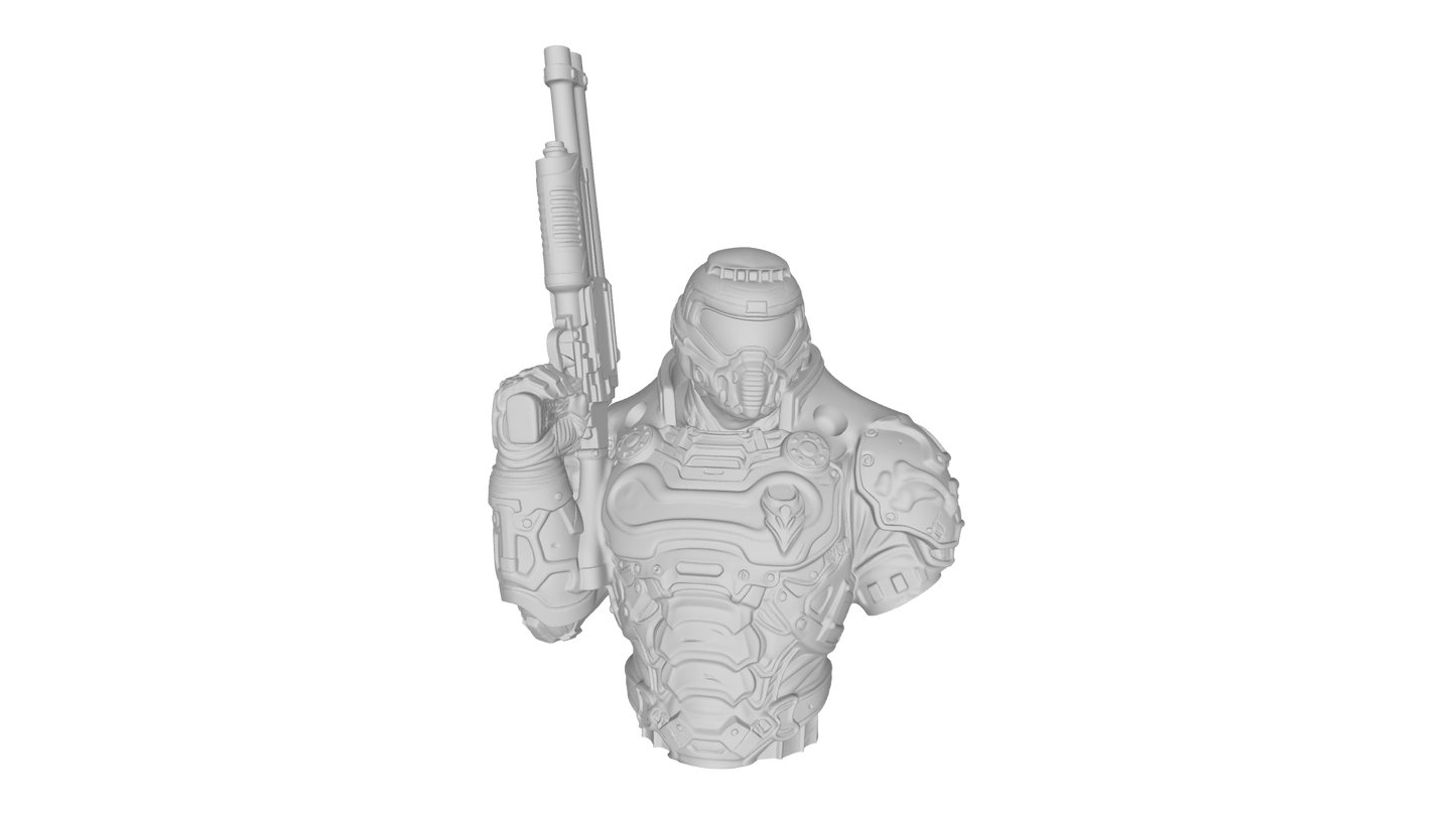 Doom Guy Statue (STL FILE)