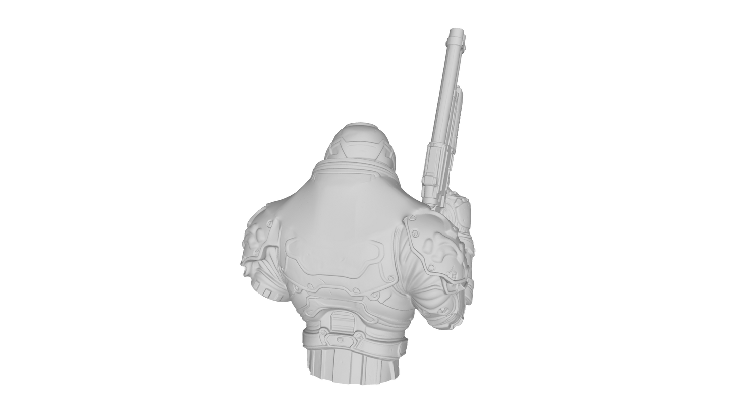 Doom Guy Statue (STL FILE)